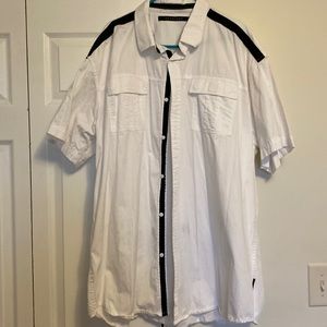 White and Black, Sean John button down casual shirt